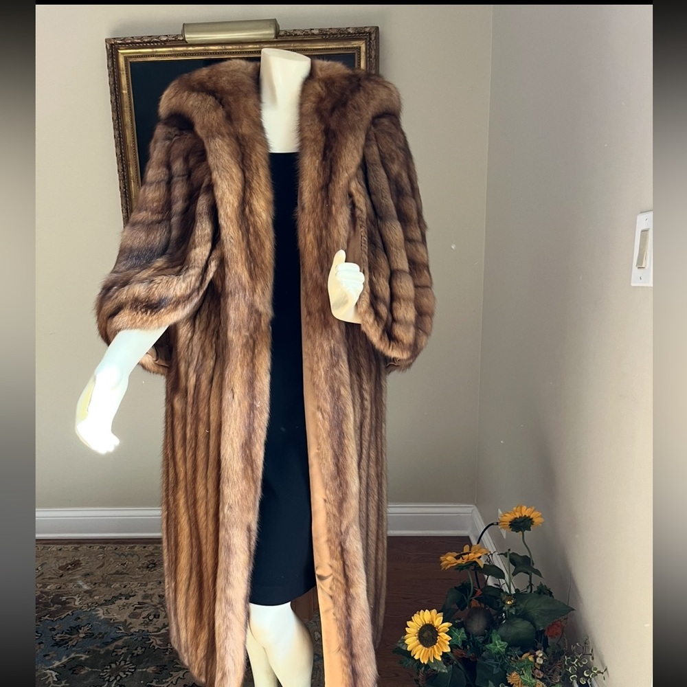 Luxurious RUSSIAN GOLDEN SABLE Fur coat was made for Vogue magazine